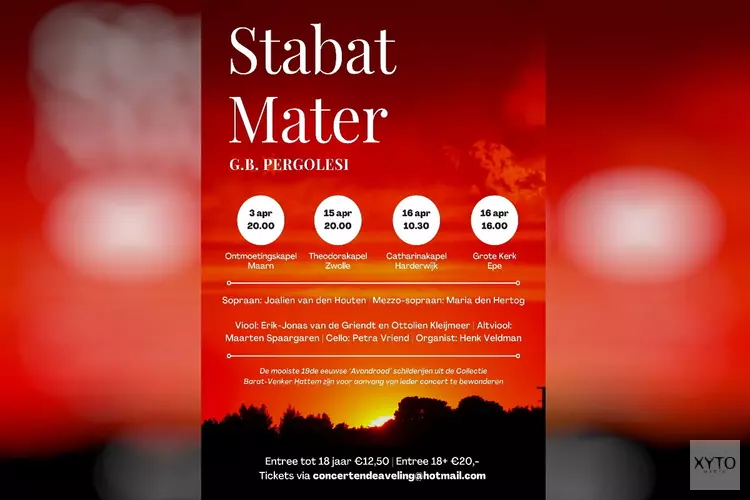 Stabat Mater op Goede Vrijdag in Theodorakapel Zwolle