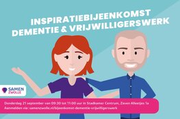 Laat je inspireren! Bijeenkomst ‘dementie & vrijwilligerswerk’