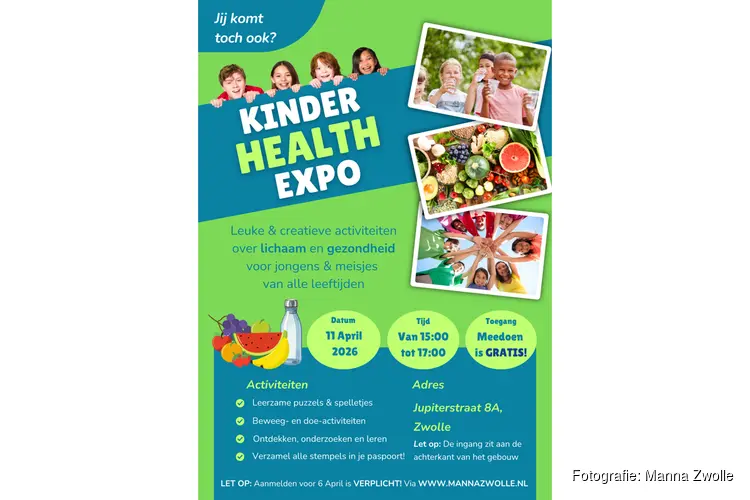 Twee bijzondere evenementen bij Manna Zwolle: lezing over rouw en Kinder Health Expo