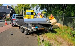 Kop-staartbotsing met aanhanger op N308 in Oldebroek