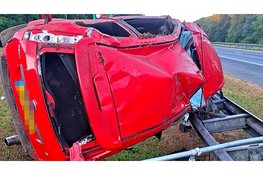 Twee gewonden bij heftig eenzijdig ongeval op A28 bij Wezep