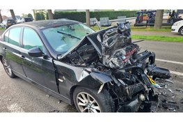 Kopstaartbotsing met drie voertuigen op N308 bij Oldebroek