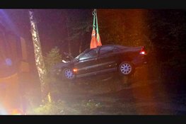 Drie gewonden na forse botsing tegen boom